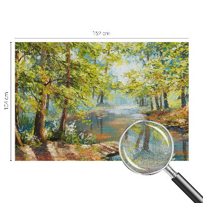 Déco papier peint salon Idylické jazero