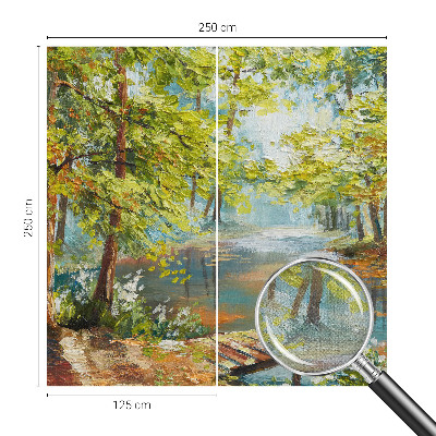 Déco papier peint salon Idylické jazero