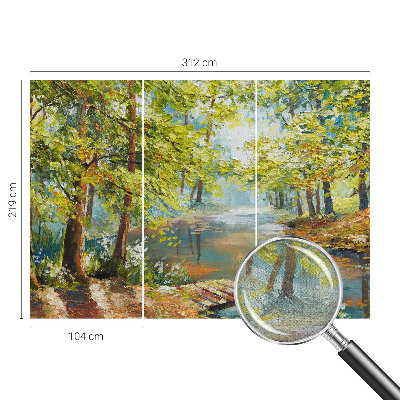 Déco papier peint salon Idylické jazero