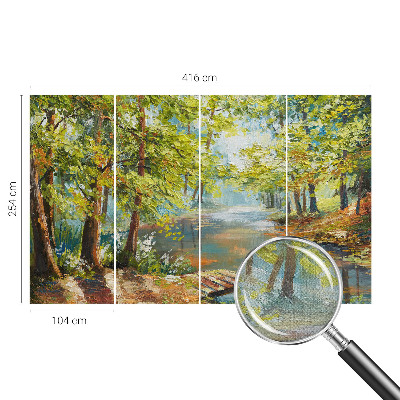 Déco papier peint salon Idylické jazero