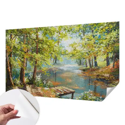 Papier peint photographique sur tissu non tissé Lac idyllique