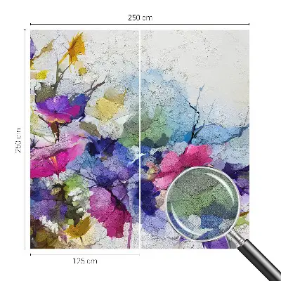 Papier peint intissé Fleurs abstraites