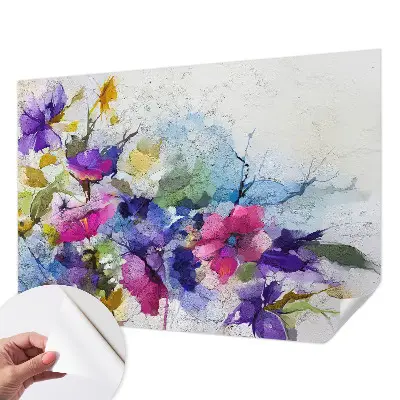 Papier peint intissé Fleurs abstraites