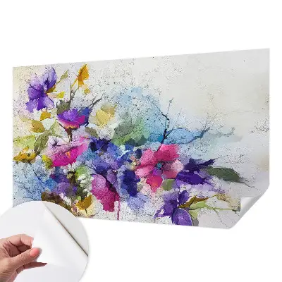 Papier peint intissé Fleurs abstraites