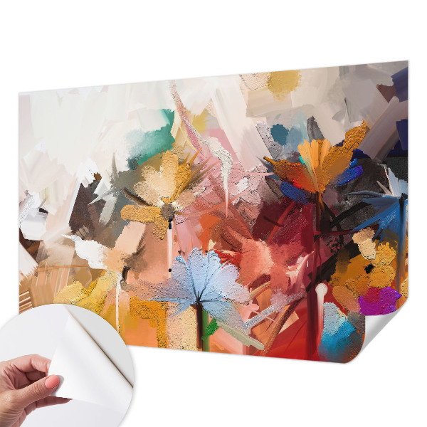 Papier peint chambre adulte cocooning Kvetinový abstrakt