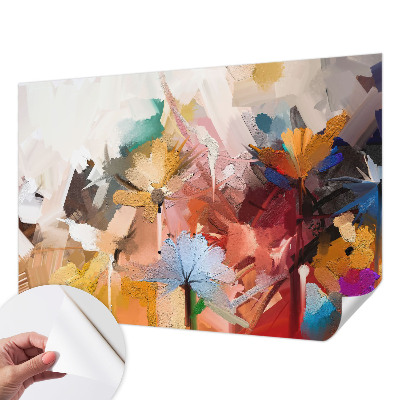 Papier peint chambre adulte cocooning Kvetinový abstrakt