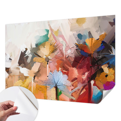 Papier peint chambre adulte cocooning Kvetinový abstrakt