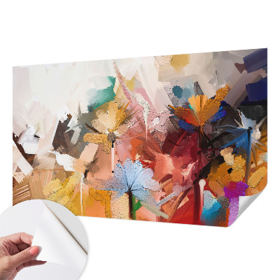 Papier peint chambre adulte cocooning Kvetinový abstrakt