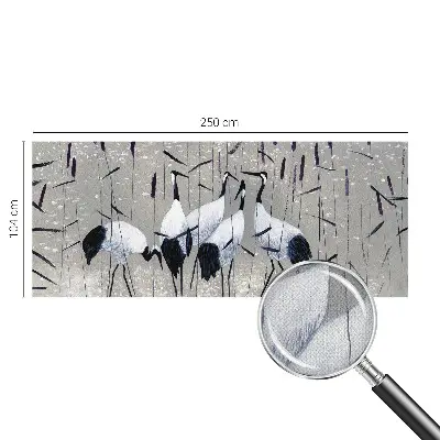 Papier peint intissé Grues harmonieuses