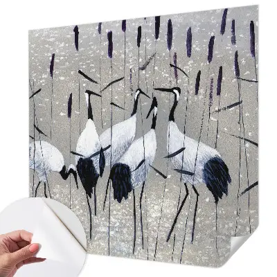 Papier peint intissé Grues harmonieuses