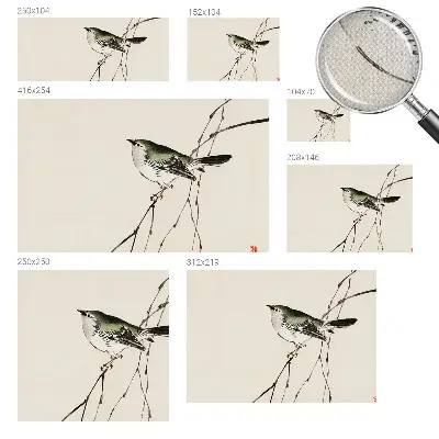 Papier peint intissé Oiseau harmonieux