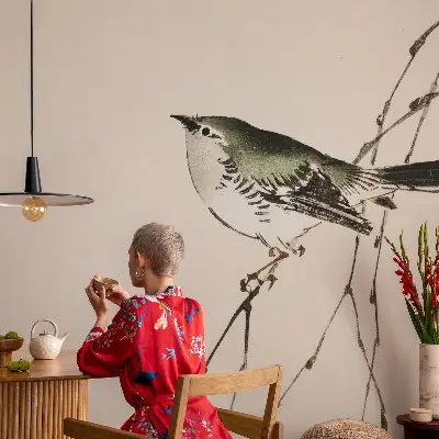 Papier peint intissé Oiseau harmonieux