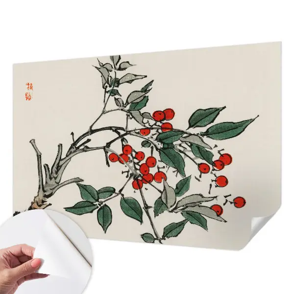 Papier peint photo grand format pour le mur Un brin de baies