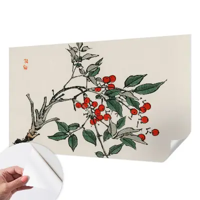Papier peint photo grand format pour le mur Un brin de baies