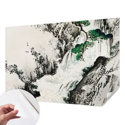 Papier peint photo imprimé sur tissu non tissé Cascade naturelle