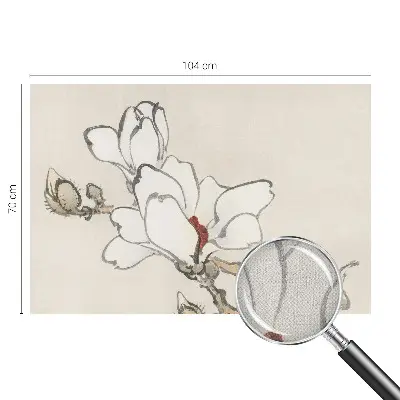 Papier peint intissé Magnolias délicats