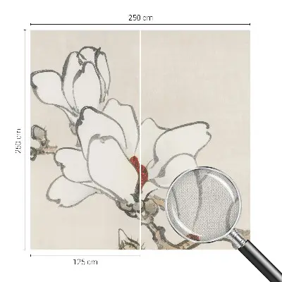 Papier peint intissé Magnolias délicats