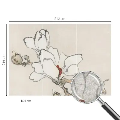 Papier peint intissé Magnolias délicats