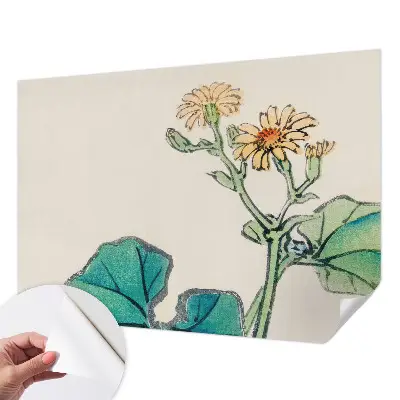 Papier peint photo grand format pour le mur Fleur et feuilles