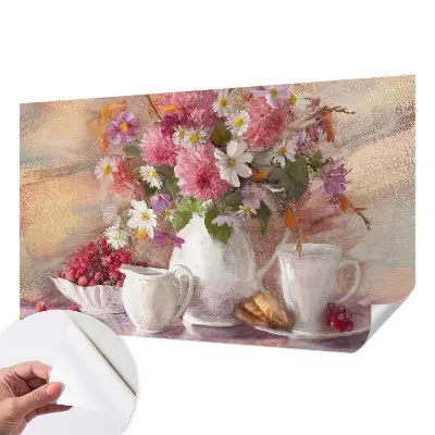 Papier peint intissé fleurs sauvages