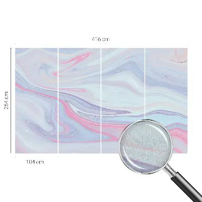 Papier peint photographique intissé Tourbillon pastel