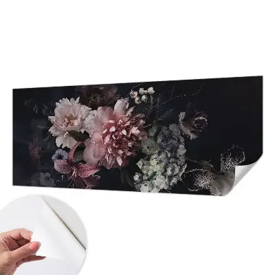 Papier peint photographique sur tissu non tissé composition florale