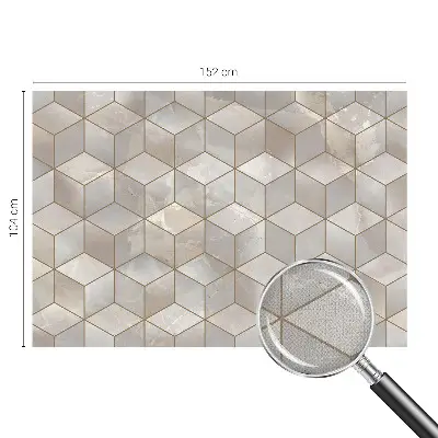 Papier peint photographique sur tissu non tissé Mosaïque géométrique