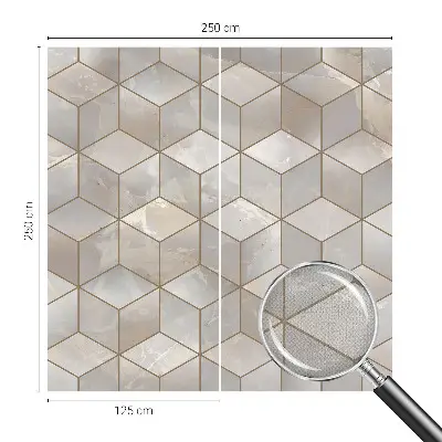 Papier peint photographique sur tissu non tissé Mosaïque géométrique