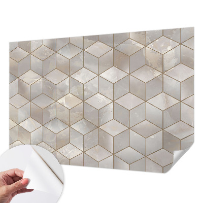 Déco papier peint salon Geometrická mozaika