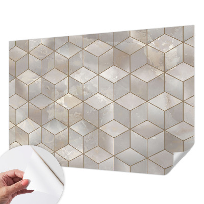 Déco papier peint salon Geometrická mozaika