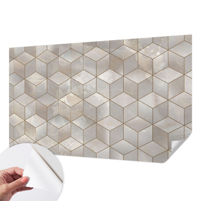Déco papier peint salon Geometrická mozaika