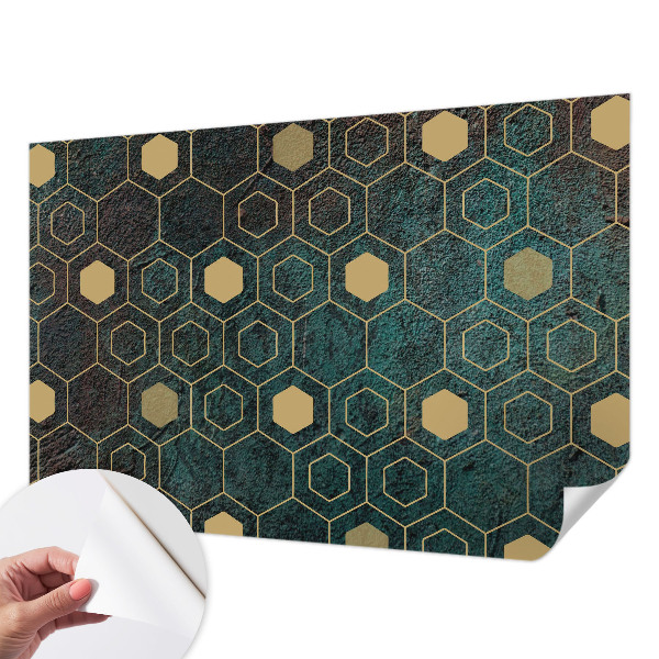Papier peint adhésif Geometrické šesťuholníky