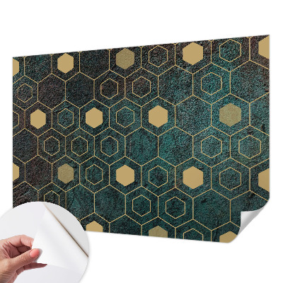 Papier peint adhésif Geometrické šesťuholníky