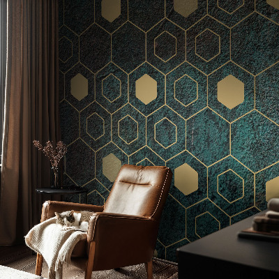 Papier peint adhésif Geometrické šesťuholníky