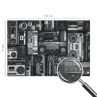 Papier peint photographique intissé Radio rétro