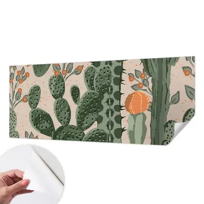 Papier peint intissé imprimé cactus verts
