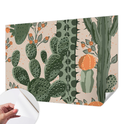 Papier peint chambre garçon Zelené kaktusy