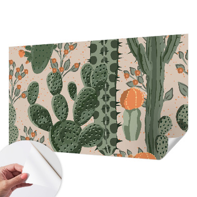 Papier peint chambre garçon Zelené kaktusy