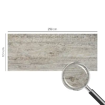 Papier peint photographique sur tissu non tissé anneaux en bois