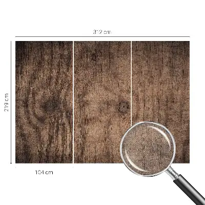 Papier peint photographique sur tissu non tissé Bois rustique