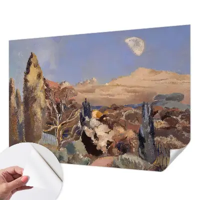 Papier peint intissé imprimé paysage forestier