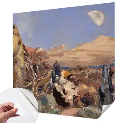 Papier peint intissé imprimé paysage forestier