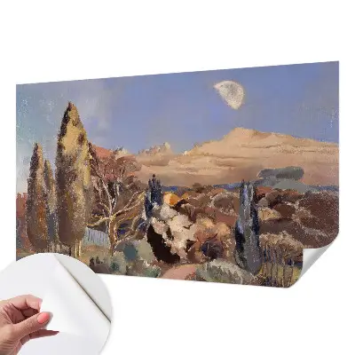Papier peint intissé imprimé paysage forestier