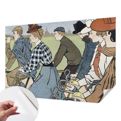 Papier peint tendance Starodávni cyklisti