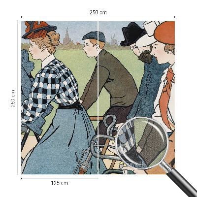 Papier peint tendance Starodávni cyklisti