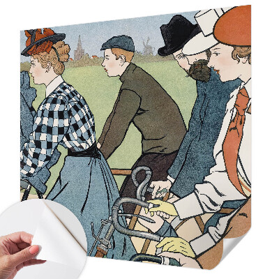 Papier peint tendance Starodávni cyklisti
