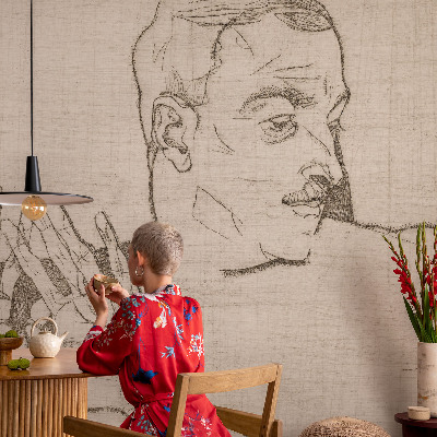 Déco papier peint salon Výrazný charakter