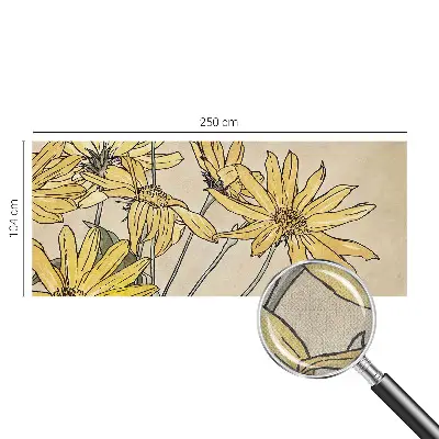 Papier peint intissé imprimé Fleurs à l'aquarelle