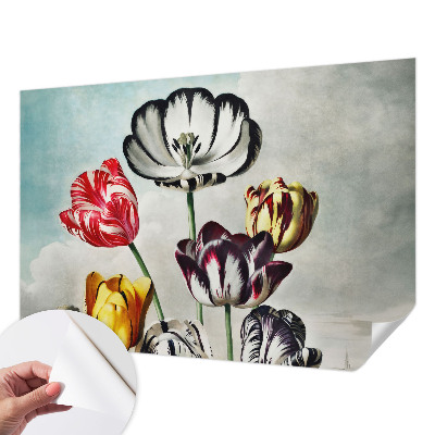 Papier peint adhésif Farebné tulipány