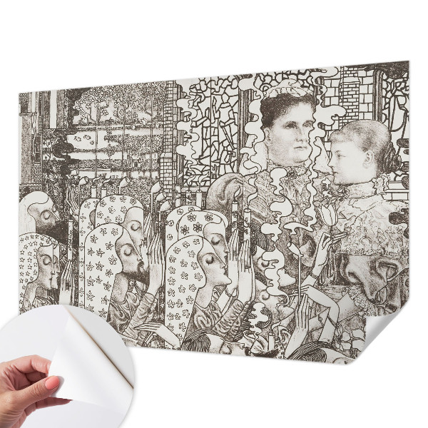 Papier peint panoramique adhésif Kvetinové portréty